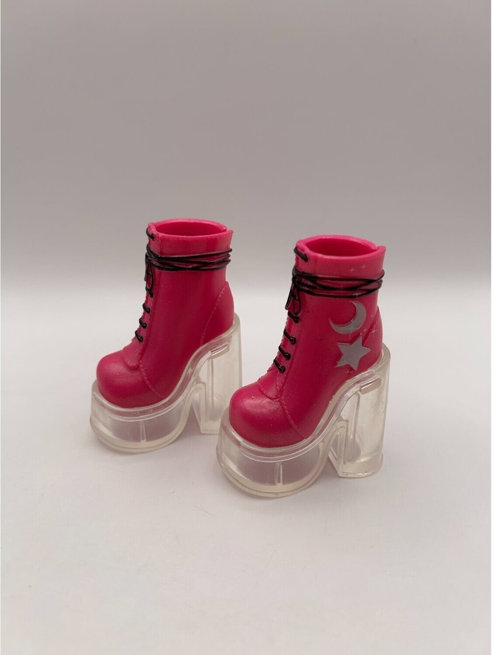 Monster High G3 Draculaura Gore-ganizer Hot Pink Platform Boots Pair Doll Shoes